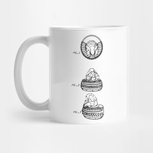 Toy Figure Vintage Patent Hand Drawing Mug